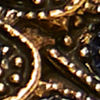 Elegant Dark Blue Brooch